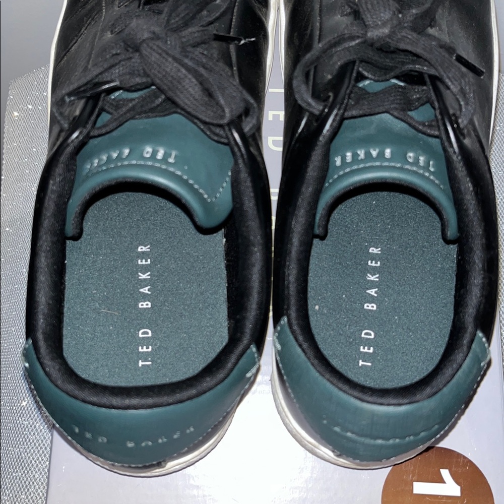 Ted Baker Black Leather Sneakers for Men - Picture 3 of 4